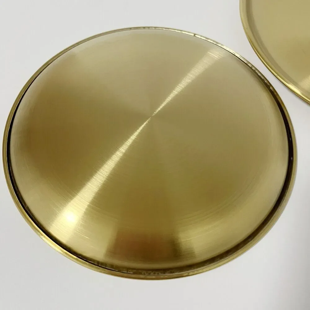 3 Pcs Stainless Steel Plates Lightweight Unbreakable Dinner Dishes Plates Set US